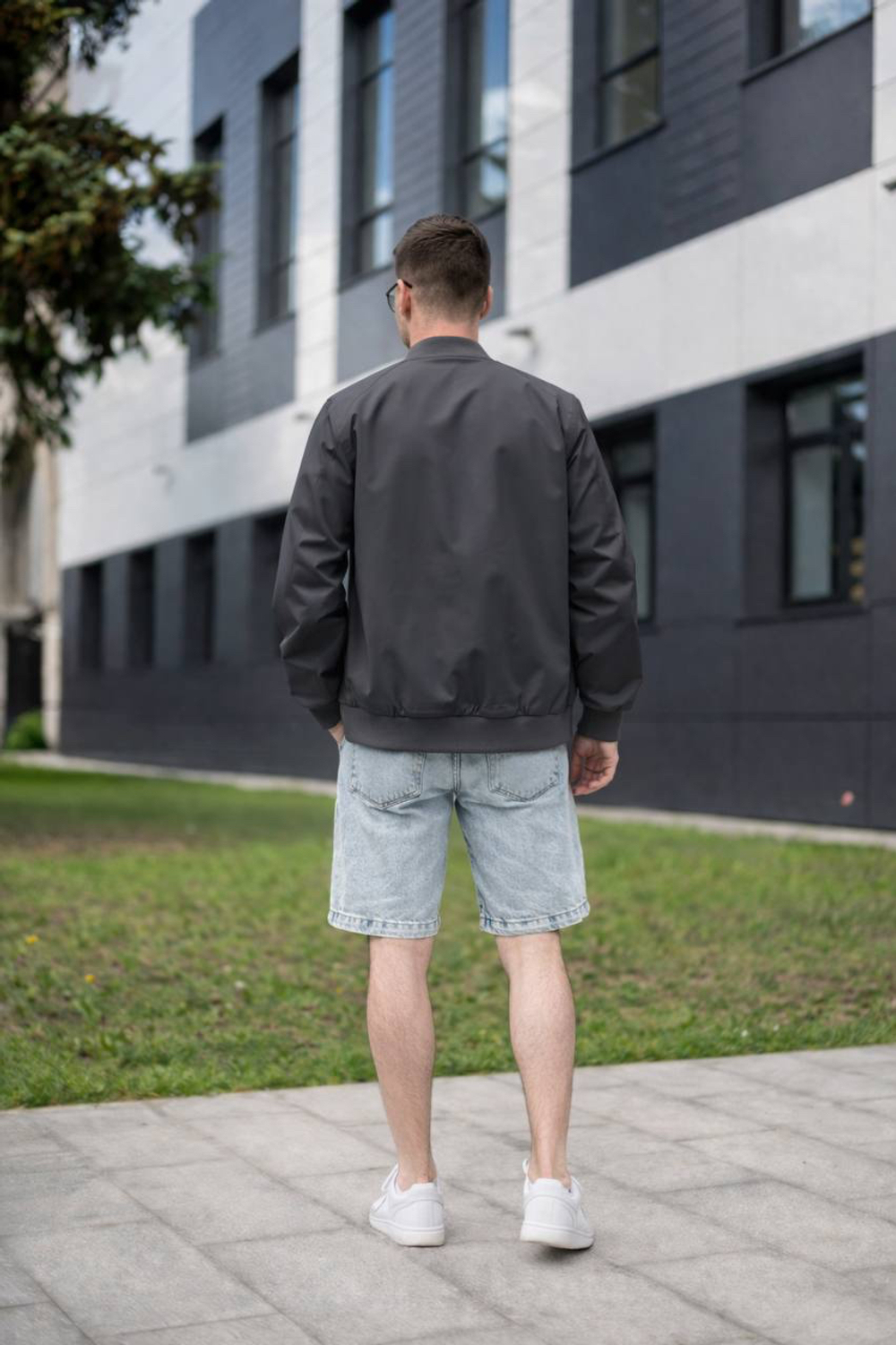 Бомбер мужской "HN-15" темно-серый