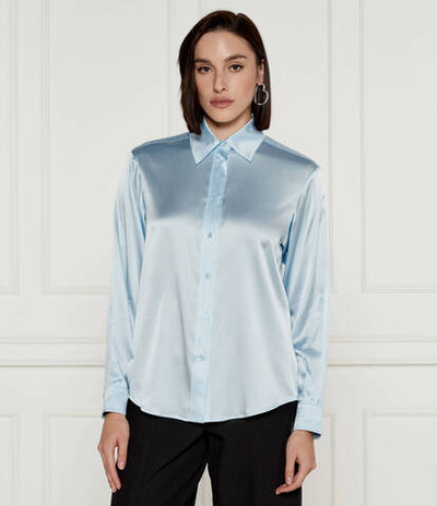 Шелковая рубашка Pinko - голубой(104427 A250)