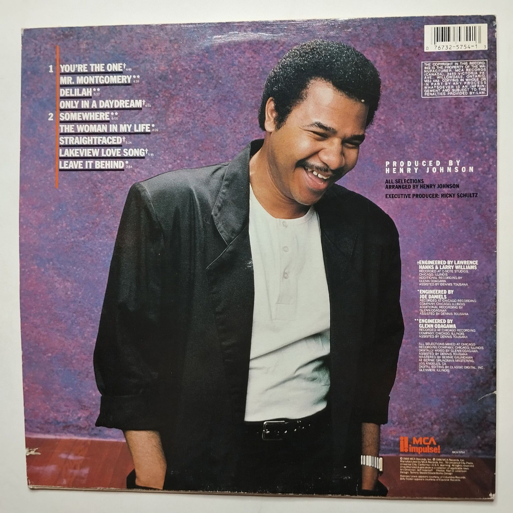 Винтажная виниловая пластинка LP Henry Johnson You are The One (USA 1986)