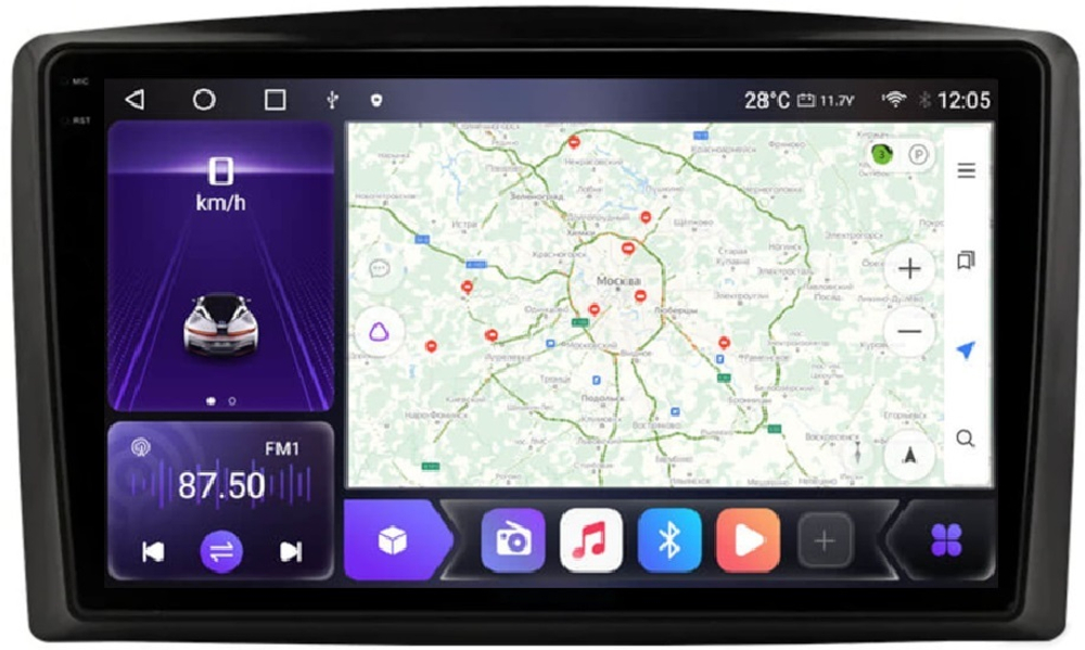 Магнитола для Mercedes Vito III (W447) 2014-2024 - Carmedia OL-1988 QLed+2K, Android 12, TS10, CarPlay, 4G SIM-слот