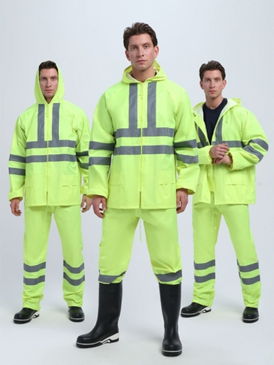 Костюм влагозащитный сигнальный СОП PROFLINE Specialist (ПВХ,210), желтый