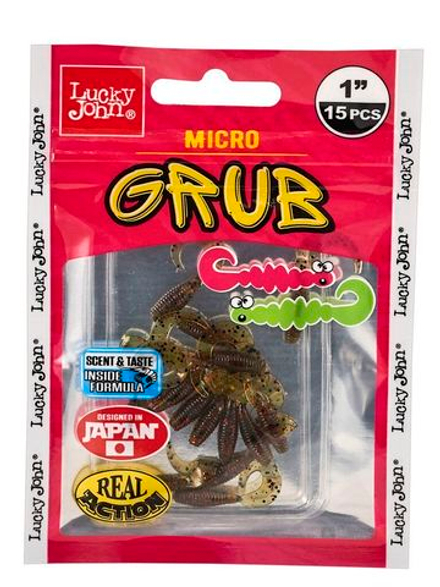 Твистеры съедобные LJ Pro Series MICRO GRUB 1.0in PA03 15шт