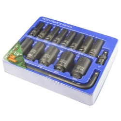 Набор головок ударных 1/2'',15пр. RockForce##Rock FORCE RF-4157MPB