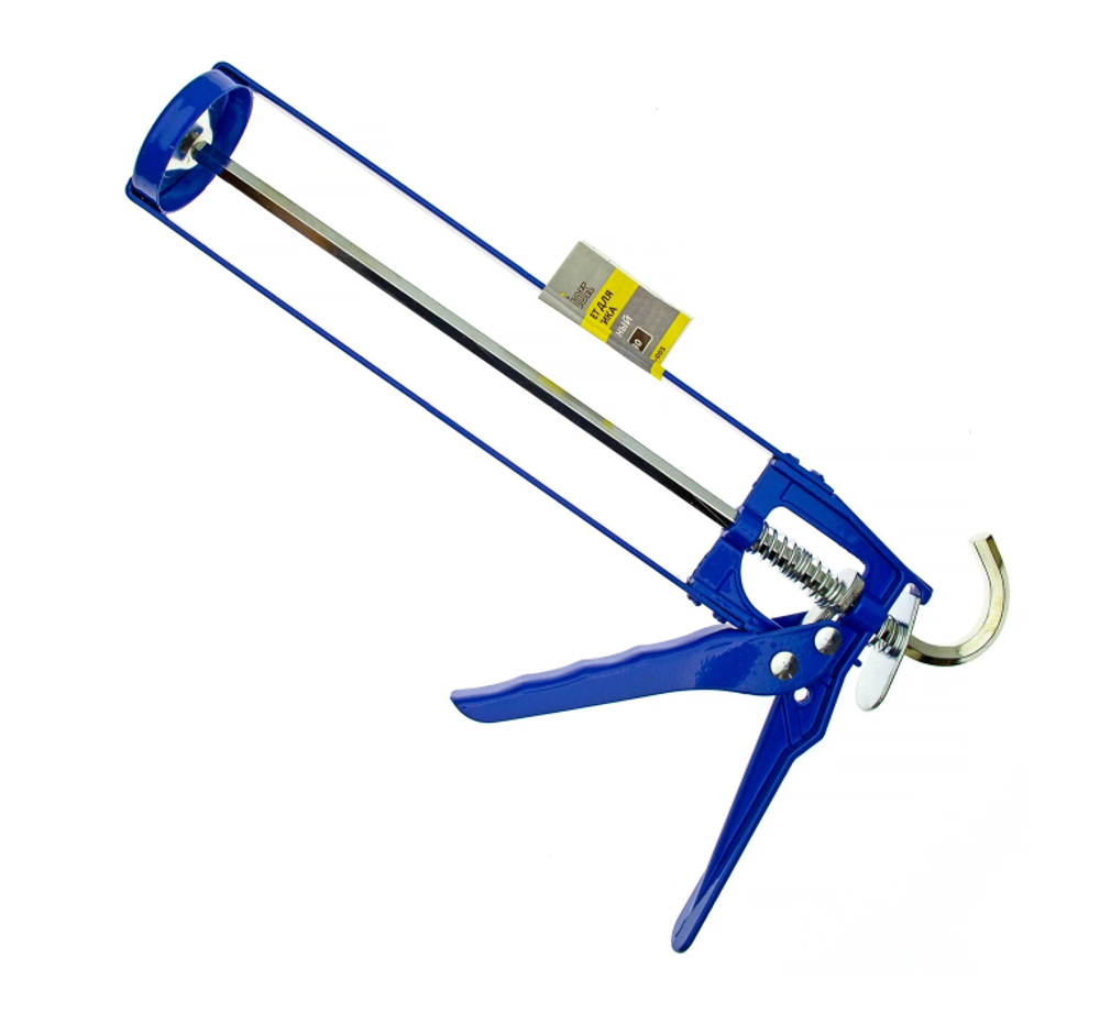 Пистолет для герметика скелетный "профи" синий ПС-430, Чеглок