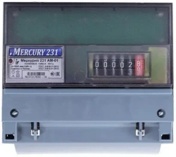 Счетчик электроэнергии трехфазный однотарифный INCOTEX Меркурий 231 AM-01 5(60) А без привязки к региону