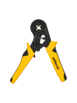 Квадратные пресс-клещи Inforce с регулировочным винтом, 0.25-10 мм2 06-19-12