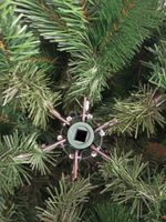 Заснеженная елка с шишками и ягодами «Очарование» (Леска+пвх) 3,65 м