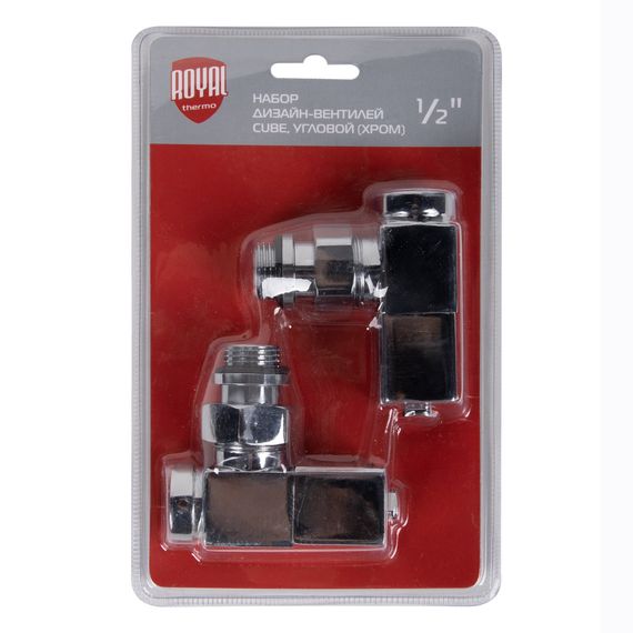 Набор дизайн-вентилей CUBE, угловой (хром) 1/2quot; купить в Москве и Московской области по низкой цене с доставкой по России — (4) Набор дизайн-вентилей CUBE, угловой (хром) 1/2quot; — (4)