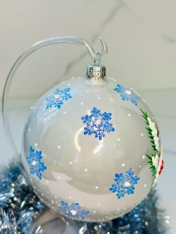 Елочный шар Домик 115 мм