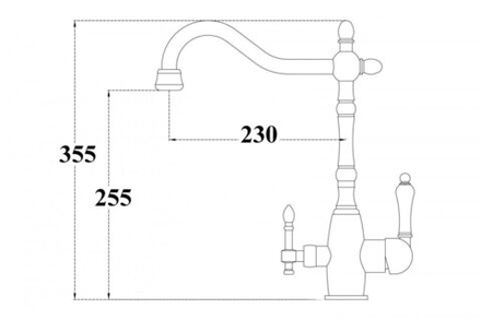 Смеситель ZorG ZR 312 YF-33 BR LIGHT