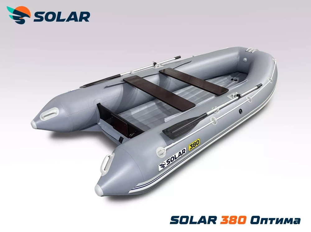 Лодка надувная моторная solar-380 к (оптима)