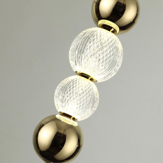 5008/13WL L-VISION ODL23 587 золотой/прозрачный/металл/акрил Настенный светильник LED 13W 4000K 700Лм CRYSTAL