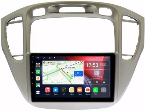 Магнитола для Toyota Highlander, Kluger 2000-2007 - Canbox 9-409 Qled, Android 10, Быстрая, SIM-слот