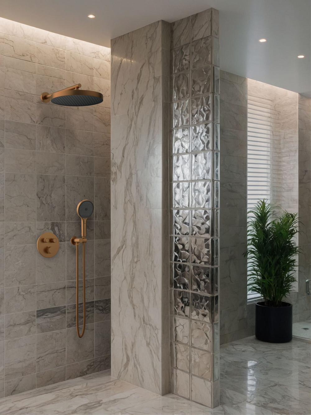 Душевая система с термостатом AltroBagno Bilancia 040417 BC