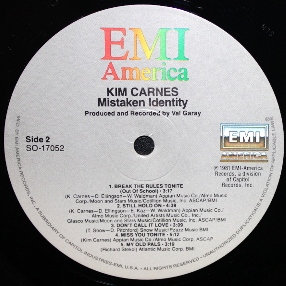 Kim Carnes / Mistaken Identity (LP)