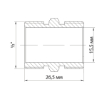 Ниппель 1/2'' нар/нар VRT® никель
