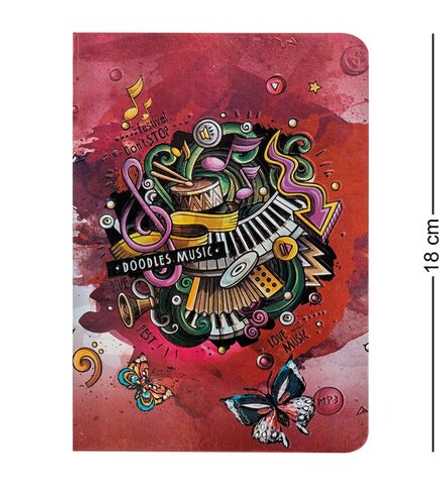 BM-05/3 Блокнот сред. «Звуки музыки» (3D твердая обложка)