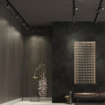 370777 PORT NT21 250 черный Светильник трековый однофазный трехжильный IP20 GU10 9W 235V ELINA