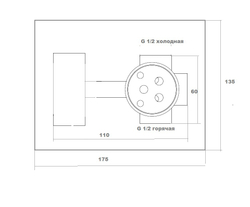 Гигиенический встраиваемый душ Bronze de Luxe 10136
