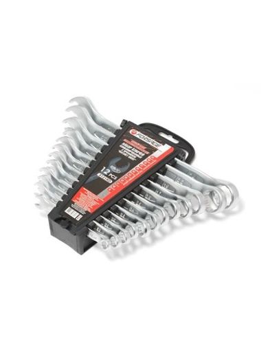Набор ключей комбинированных с профилем ''Ratchet Drive''-''быстрый ключ'', 12пр. (8, 10-17, 19, 22, 24мм), в пластиковом держателе Forsage F-5121RD