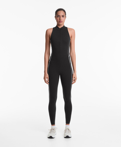 Oysho Длинный комбинезон Compressive, черный