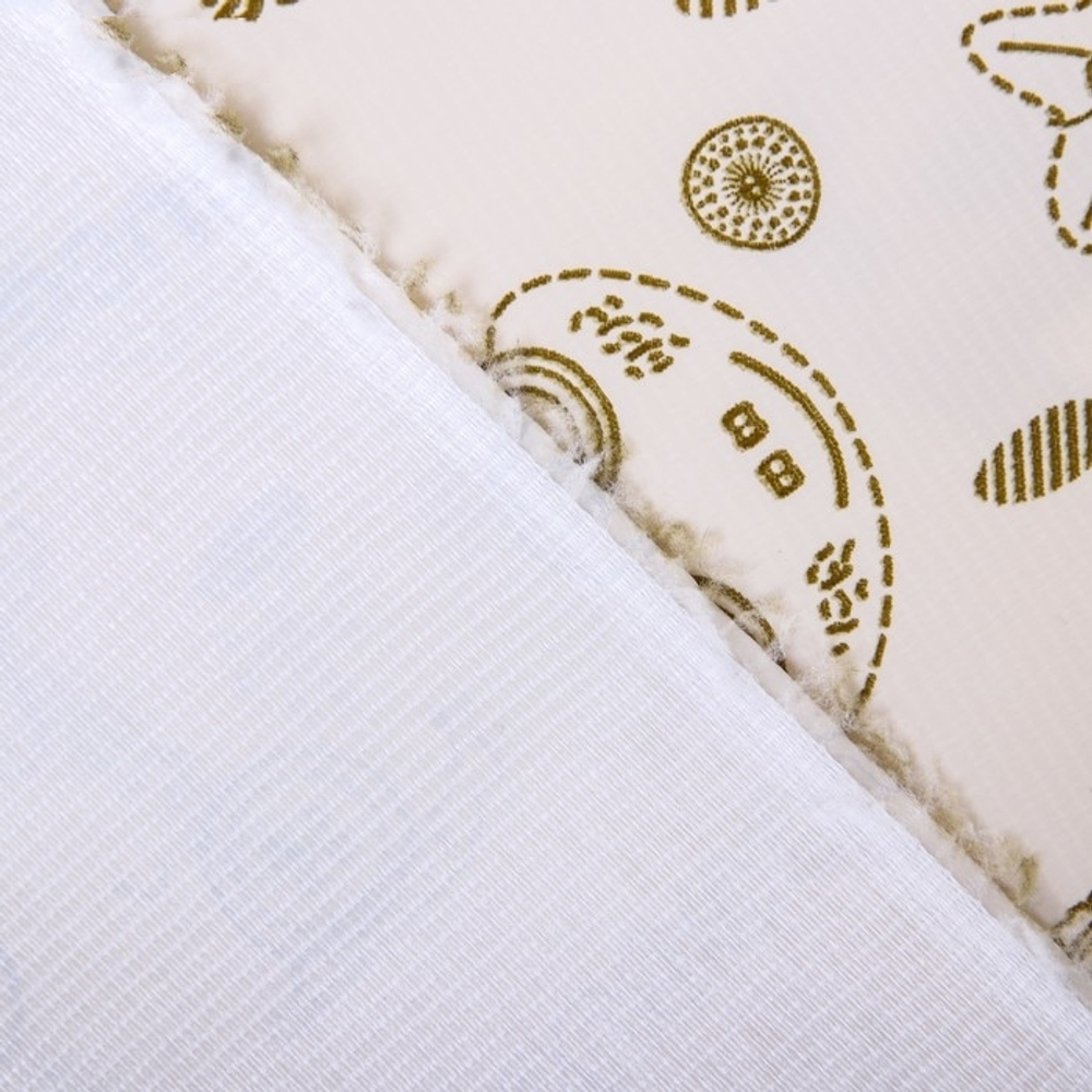 4967096 Клеенка 70х100 см., с ПВХ покрытием, без окантовки, цвет бежевый с рисунком