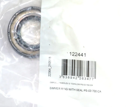 Сальник 25x47x10/11.5 (уплотнительное кольцо) для стиральной машины Gorenje (Горенье) 122441 ОРИГИНАЛ