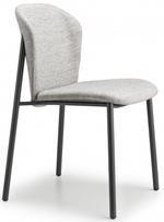 Стул с обивкой Scab Design Finn, антрацит, светло-серый