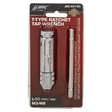 Метчикодержатель трещоточный Т-образный 85мм (М3-М8) JBC JBC-88185