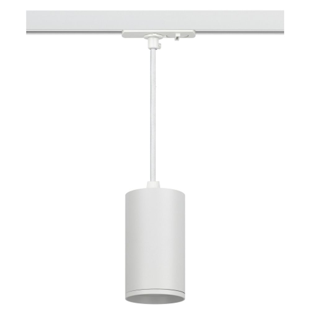 Трековый светильник однофазный ЭРА TR45-GU10 WH подвесной под лампу GU10 белый