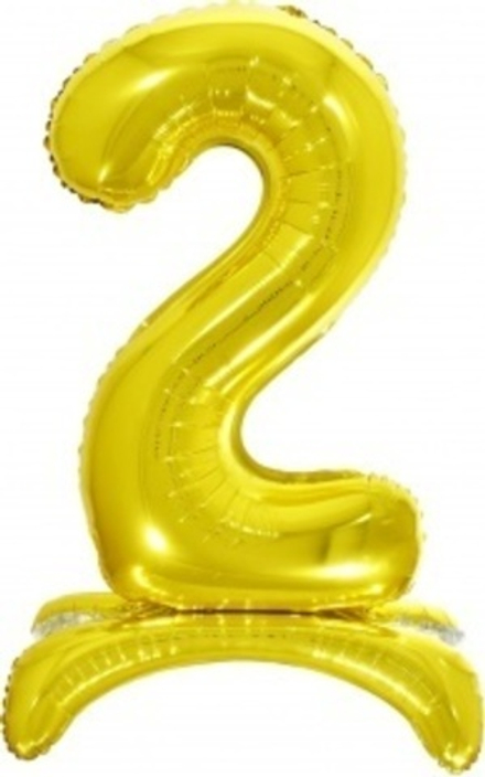 К Цифра 2 на подставке Золото 32''/81 см.