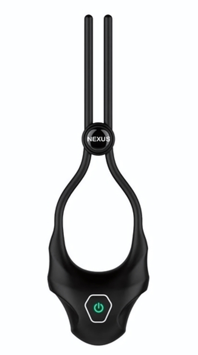 Черное эрекционное лассо с вибрацией Nexus Forge (Цвет: черный)