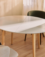 Стол раскладной Oakland белый овальный