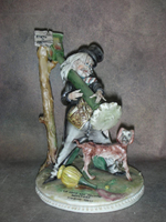 Статуэтка. Фарфор. С похмелья. Capodimonte. Италия