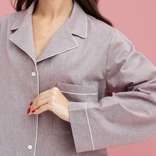 Рубашка из вареного хлопка Капл | капучино