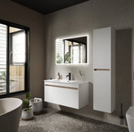 Тумба подвесная SANCOS Smart 990х450х500, c двумя ящиками оснащенными доводчиками, белый глянец , арт. SM100W