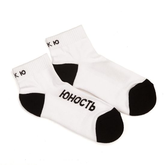 Носки ЮНОСТЬ короткие Фак Ю Белый S (37-40)