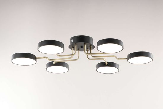 Люстра потолочная светодиодная 18055STD/6 AB+BK SALEB гарантия 1 год