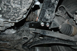Защита картера двигателя, КПП (2 мм, сталь) для Mitsubishi Outlander 2013-2022 (V = 2.0; 2.4 CVT 2/4WD) Sheriff.14.2580
