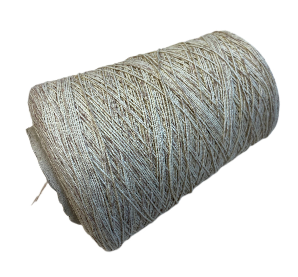 Пряжа на бобине (Италия) 90% лен 10% хлопок 100г - 320м 345г