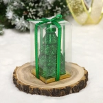 Свеча новогодняя «Сказочная ель» 5,5х10 см, зеленый