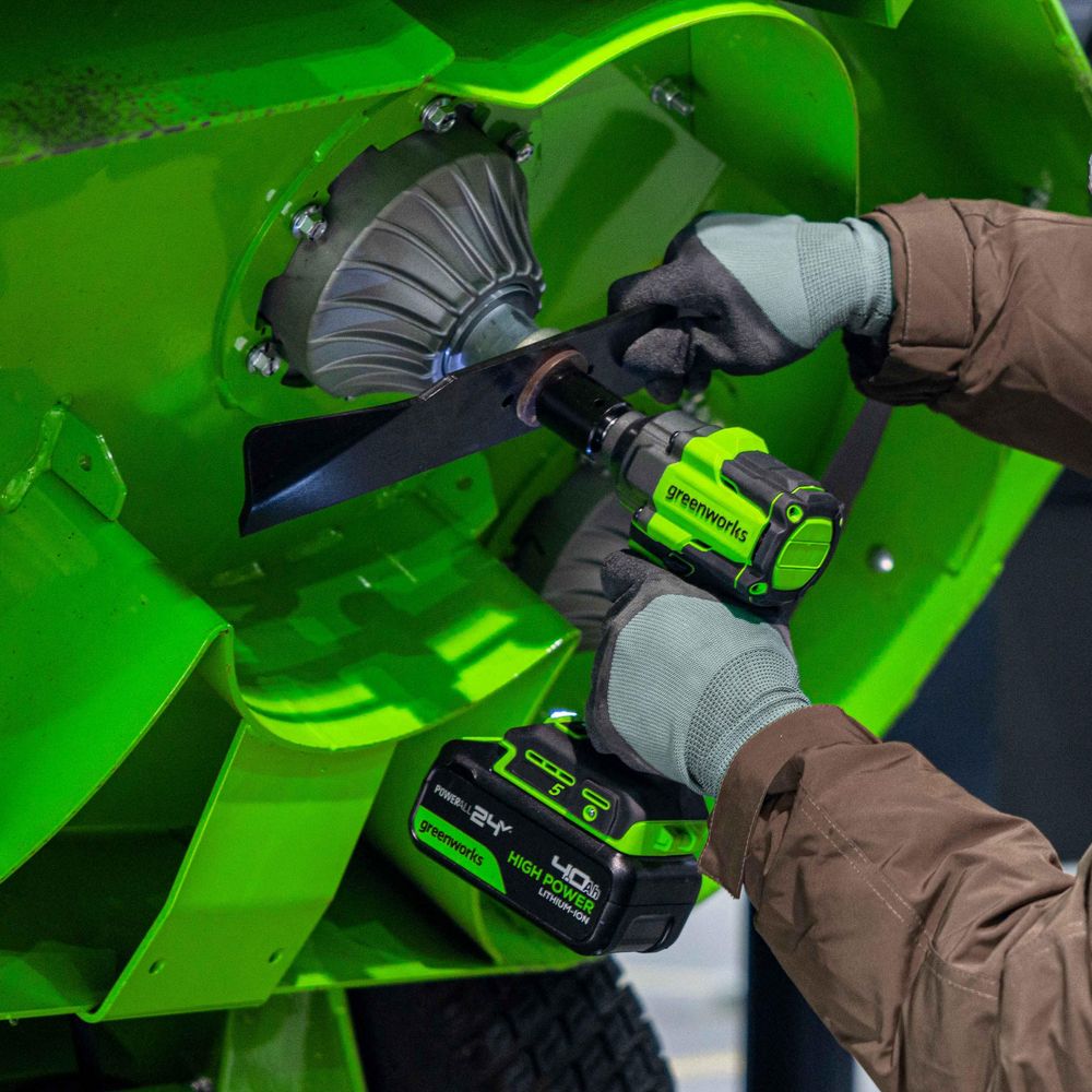 Гайковерт ударный акк. Greenworks IW5500, 24V, б/щет, 1/2'', 500Нм, 3 режима, без АКБ и ЗУ (3805007)