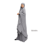 SET: KHIMAR AND ABAY SILK SKIRT