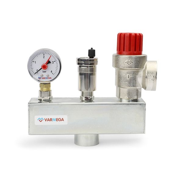 Группа безопасности котла Varmega 1&quot; до 200кВт 3бар 37938