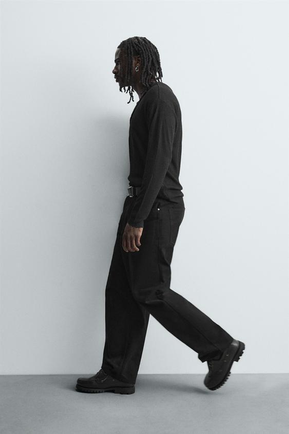 ZARA ДЖИНСЫ BAGGY FIT, ЧЕРНЫЙ