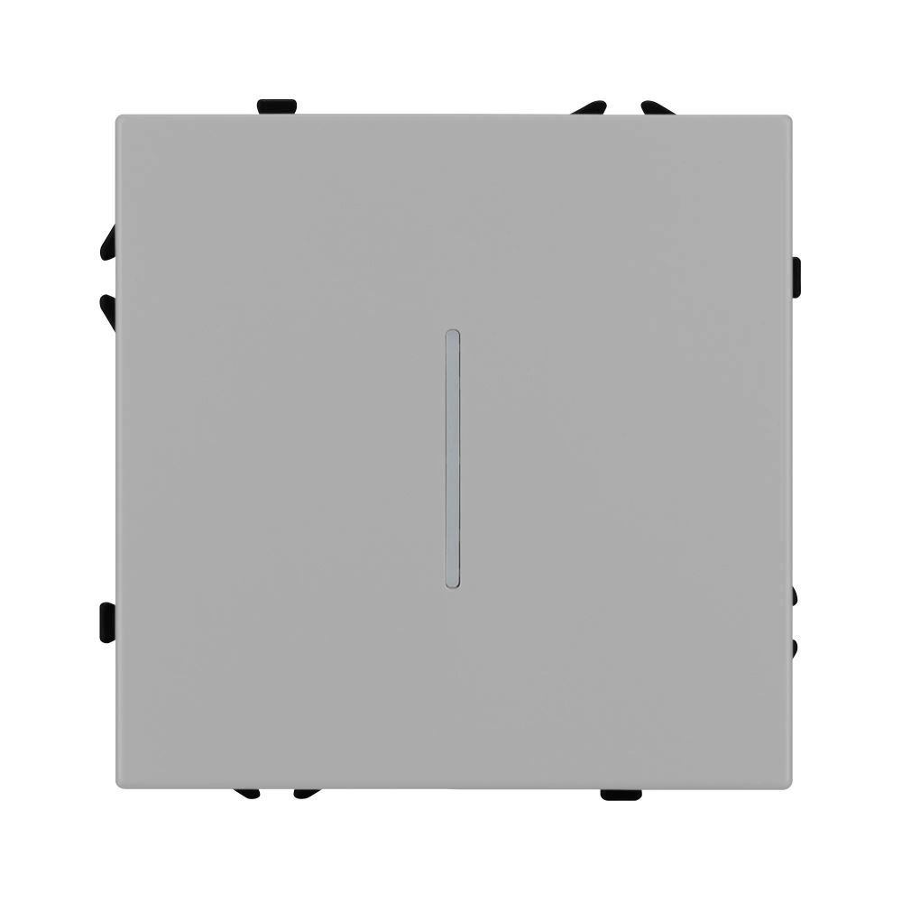 Механизм выключателя одноклавишный проходной LED SWT-NOBE-MKP1-SFPL-L-IS (230V, 10A) (Arlight, Никель) 059431