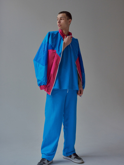 Wide Sweatpants Blue Jewel