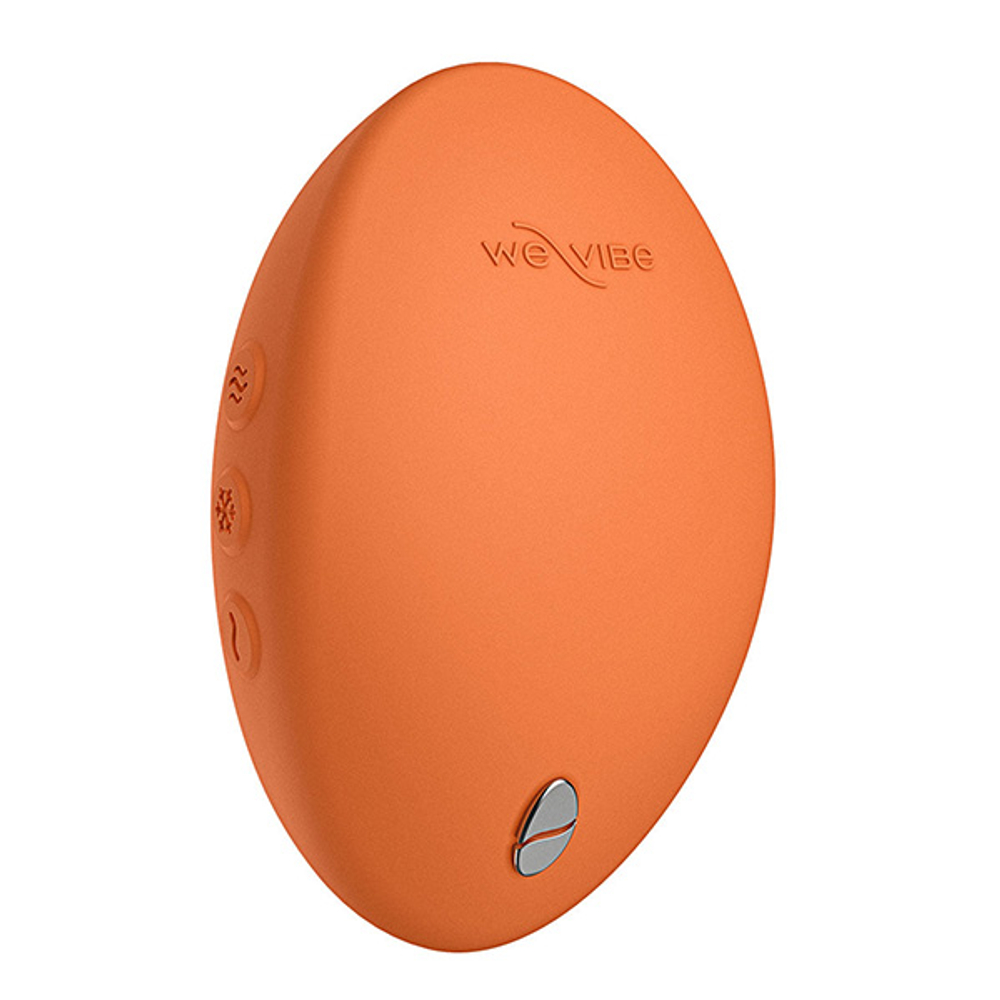 Оранжевый клиторальный вибратор 9,6см We-Vibe Temp Heating & Cooling Massager Tangerine SNHS1SGA
