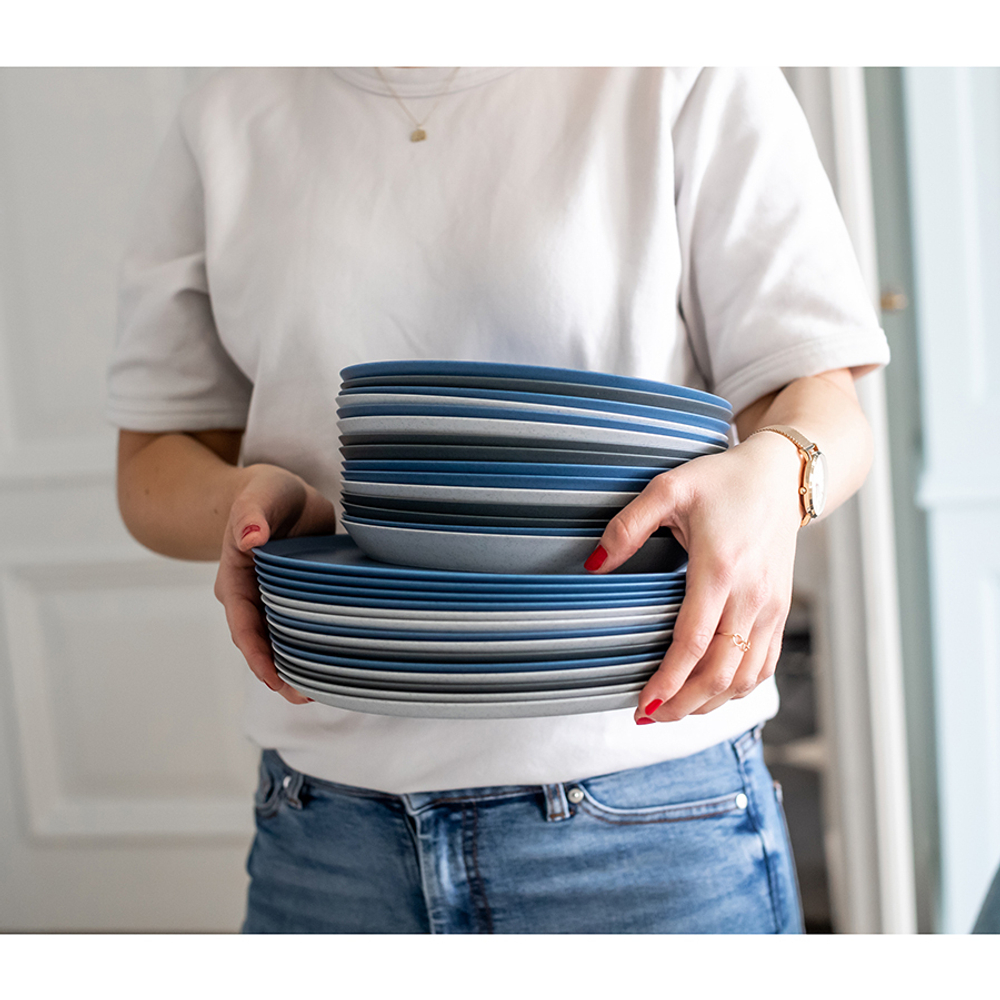 Тарелка connect, organic, D20,5 см, темно-серая