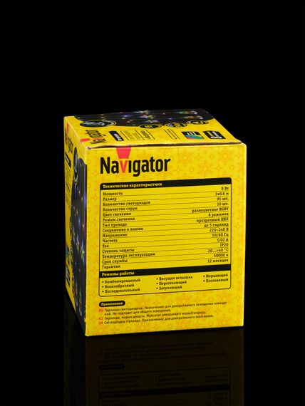 Гирлянда Бахрома &quot;Звезды и Елки&quot; 3*0,6м 38247